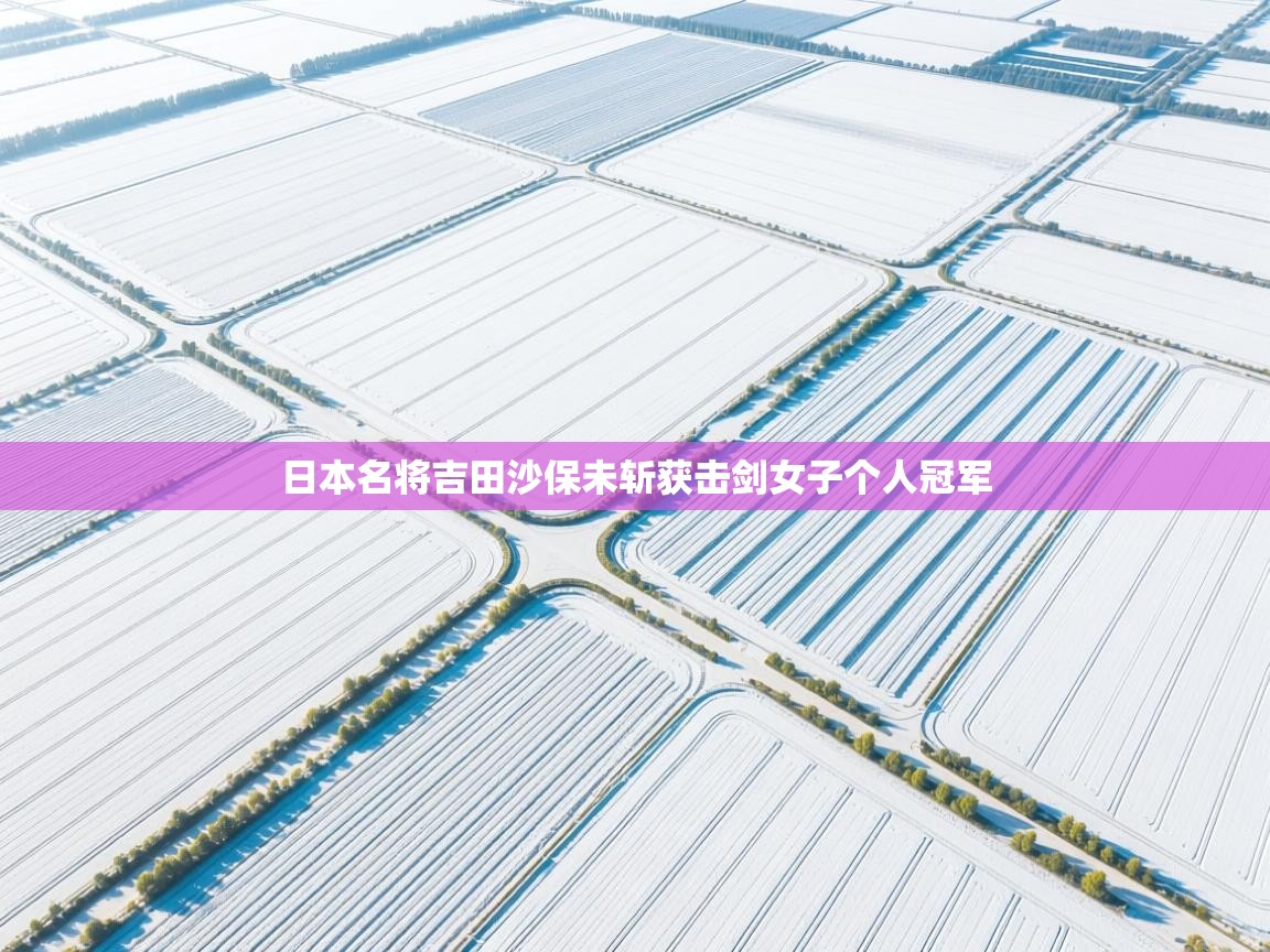 日本名将吉田沙保未斩获击剑女子个人冠军  第2张