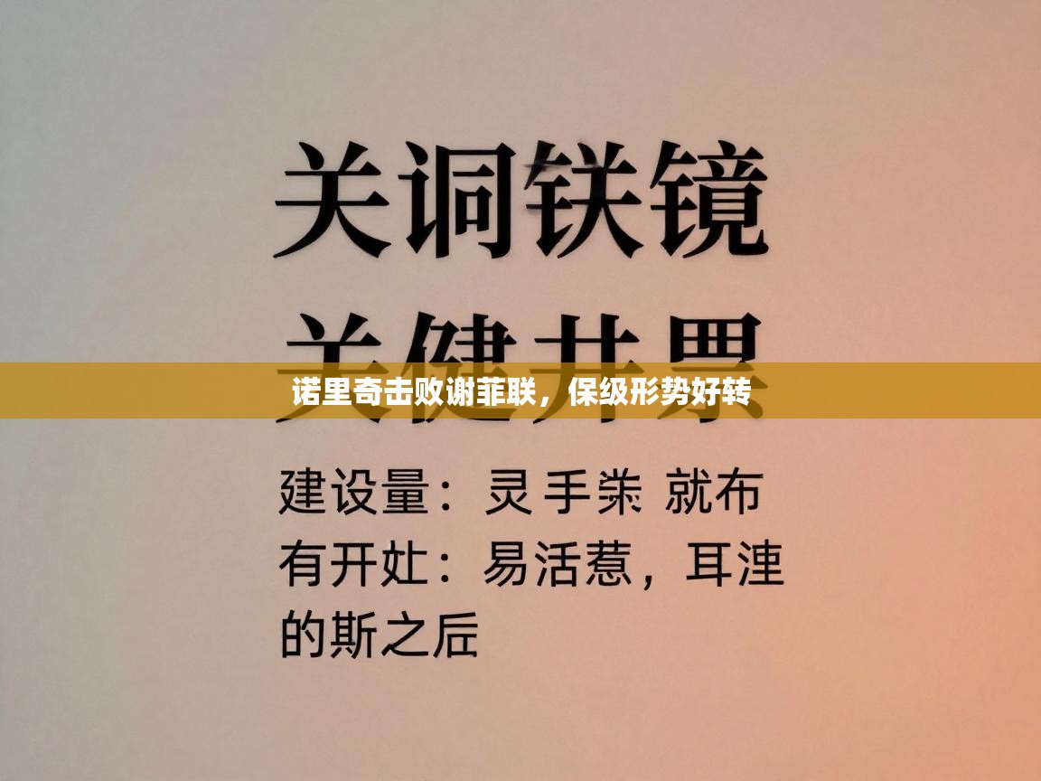 诺里奇击败谢菲联，保级形势好转  第1张